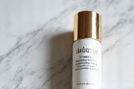 Biottqellis Advanced Revitalization Serum bottle on a marble surface